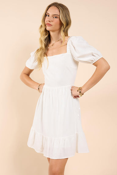 Sadie & Sage - Sugarloaf Mini Dress - White - Side