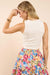 Sadie & Sage - On My Mind Cropped Tank - Ivory - Back