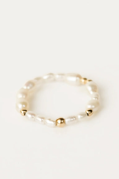Able - Pearl Beaded Ring - Gold