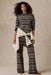 Faherty Throwback Studio Crew in Coastal Coal Stripe — Styled view