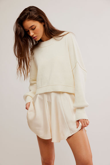 Free People - Easy Street Crop Pullover - Moonglow - Front