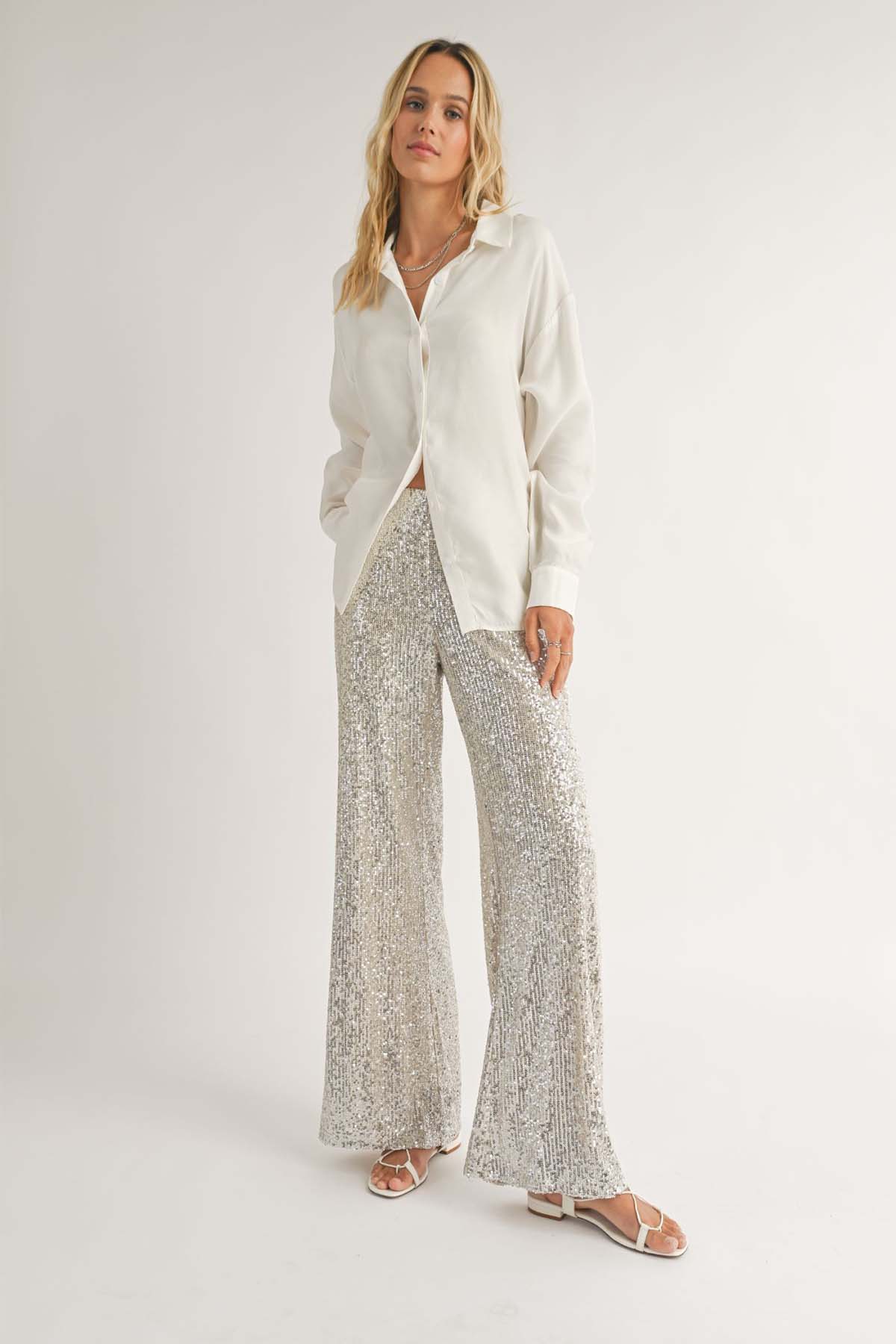 Sadie & Sage - Heritage Side Ruche Shirt - White