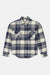 Brixton - Bowery Flannel - Azure Blue/Whitecap Plaid