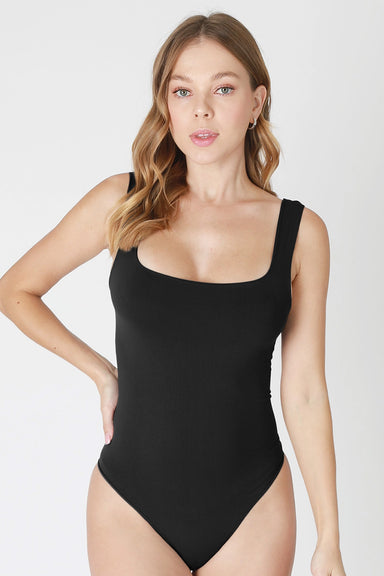 Niki Biki - Square Neck Bodysuit - Black