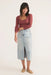 Marine Layer - Lexi Rib Sun-In Scoop Tee - Deep Clay