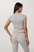 Vuori - Halo Baby Tee - Pale Grey Heather Tonal - Back