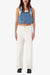 Obey - Cropped Overall Denim Top - Light Indigo