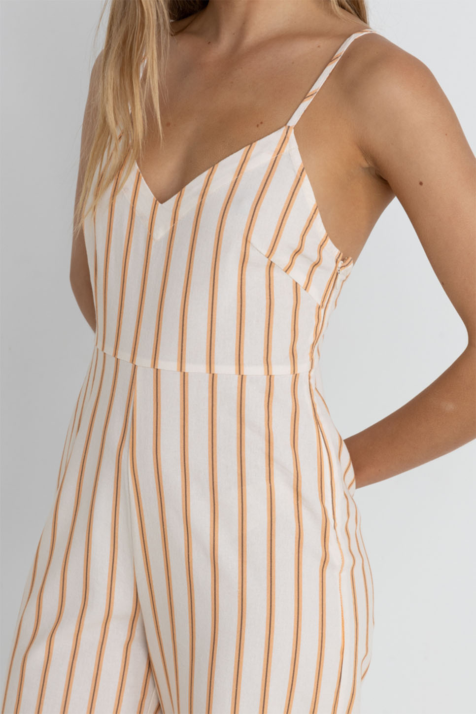 Rhythm - Tide Stripe Jumpsuit - Natural - Detail