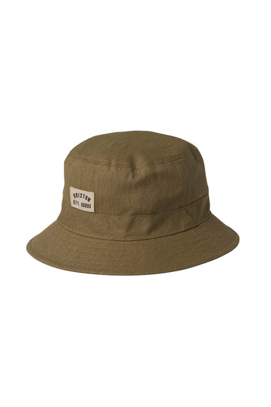 Brixton - Woodburn Packable Bucket Hat - Sand Sol Wash - Profile