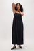 Richer Poorer - Linen Maxi Dress - Black - Front