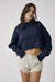 Free People - Easy Street Crop Pullover - Navy