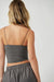 Free People - Brami Seamless Skinny Strap - Charcoal - Back