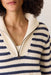Marine Layer - Montecito Quarter Zip Sweater - Coastal Navy - Detail