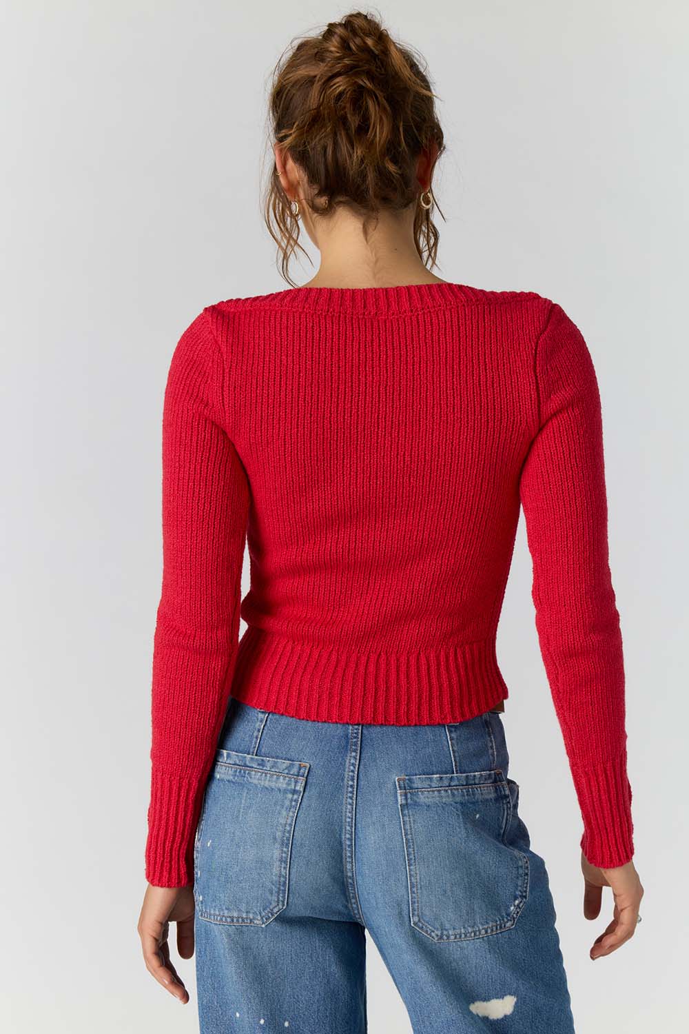 Free People - Mila Pullover - Salsa - Back
