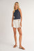 Sadie & Sage - Rachel Open Knit Sweater Tank - Navy