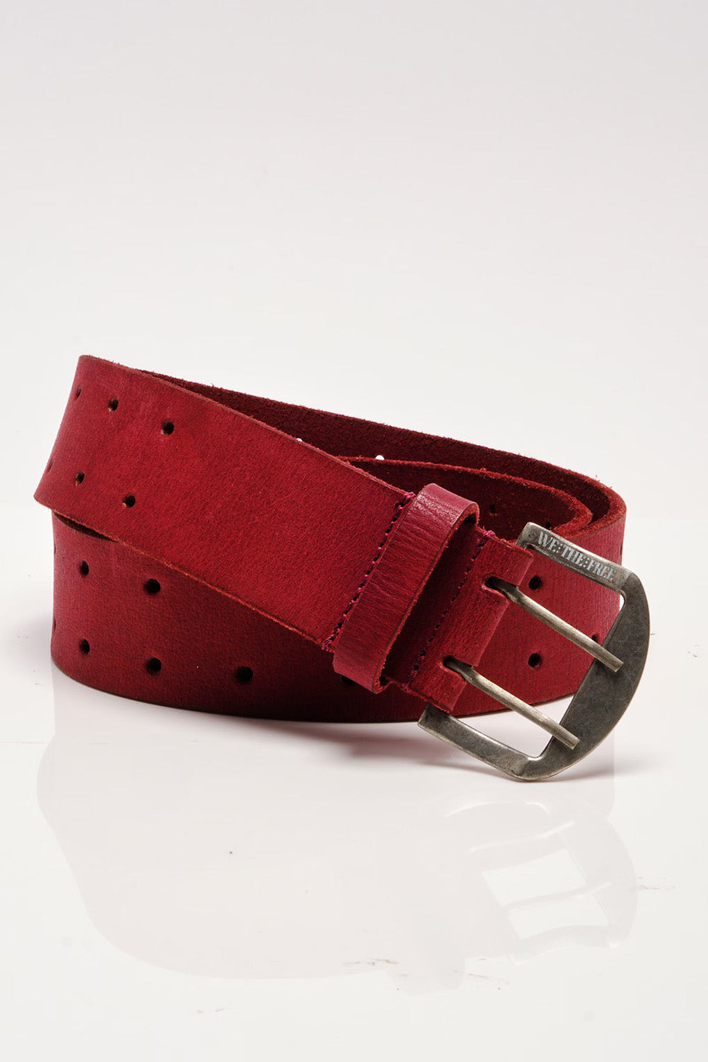 Free People - Double Cross Belt - Crimson