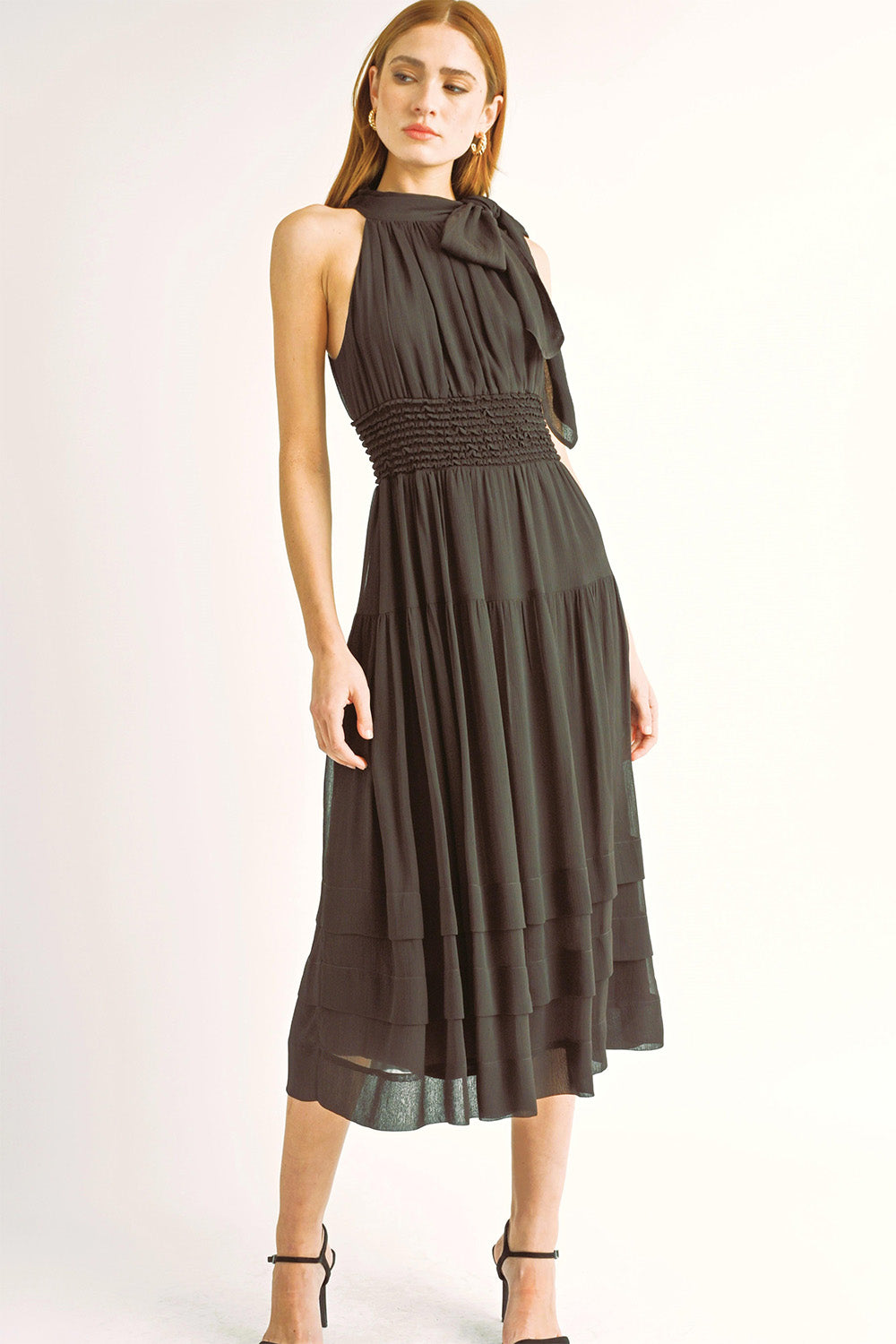 Reset by Jane - Aurora Dress - Dark Brown - Profile