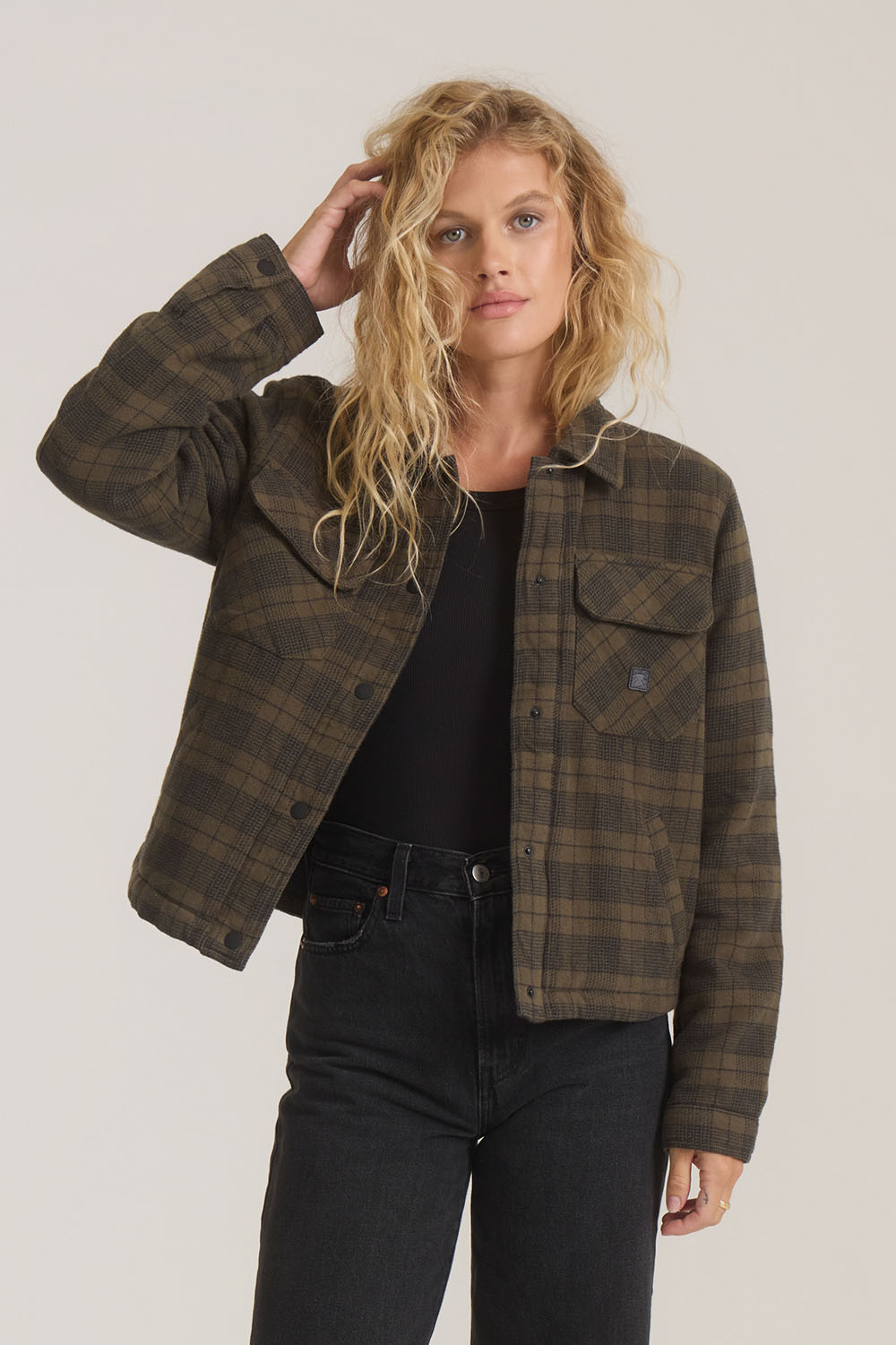 Roark Revival Backwoods Jacket in Military — Lifestyle view