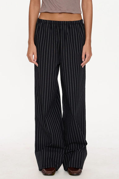 Thrills - Unwind Stripe Pant - Black - Front