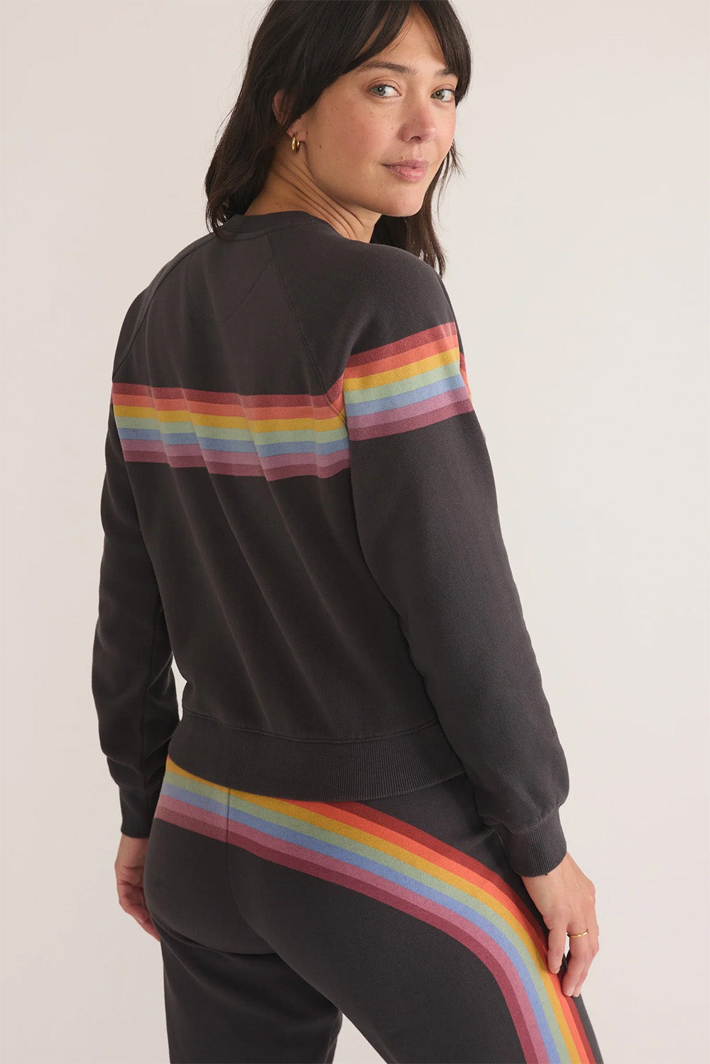 Marine Layer - Anytime Sweatshirt - Washed Black - Back