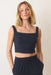 Marine Layer - Zoe Hemp Tank - India Ink - Front