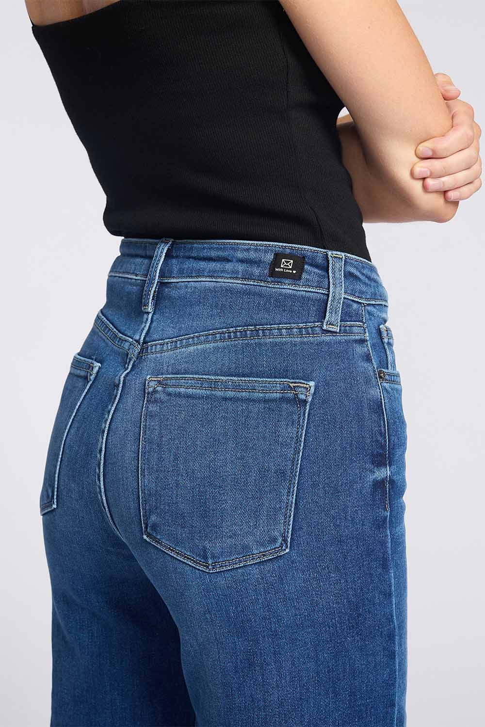 PIPPA HIGH RISE SUPER WIDE JEAN - DARK