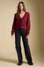 Saltwater Luxe Dovere Sweater in Merlot — Full-body view