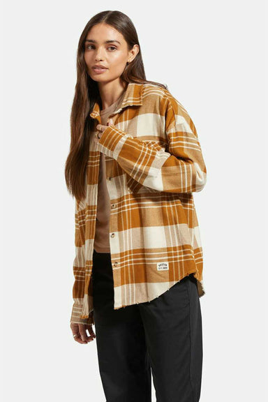 Brixton - Bowery Flannel - Washed Copper/Whitecap - Side