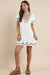 Sadie & Sage - Timeless Embroidered Mini Dress - White 
