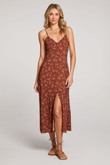 Saltwater Luxe - Tori Midi Dress - Pecan - Front