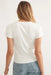 Marine Layer - Lexi Rib Sun-In Crew Tee - Antique White - Back