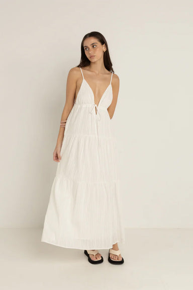 Rhythm - Jaci Maxi Dress - White - Front