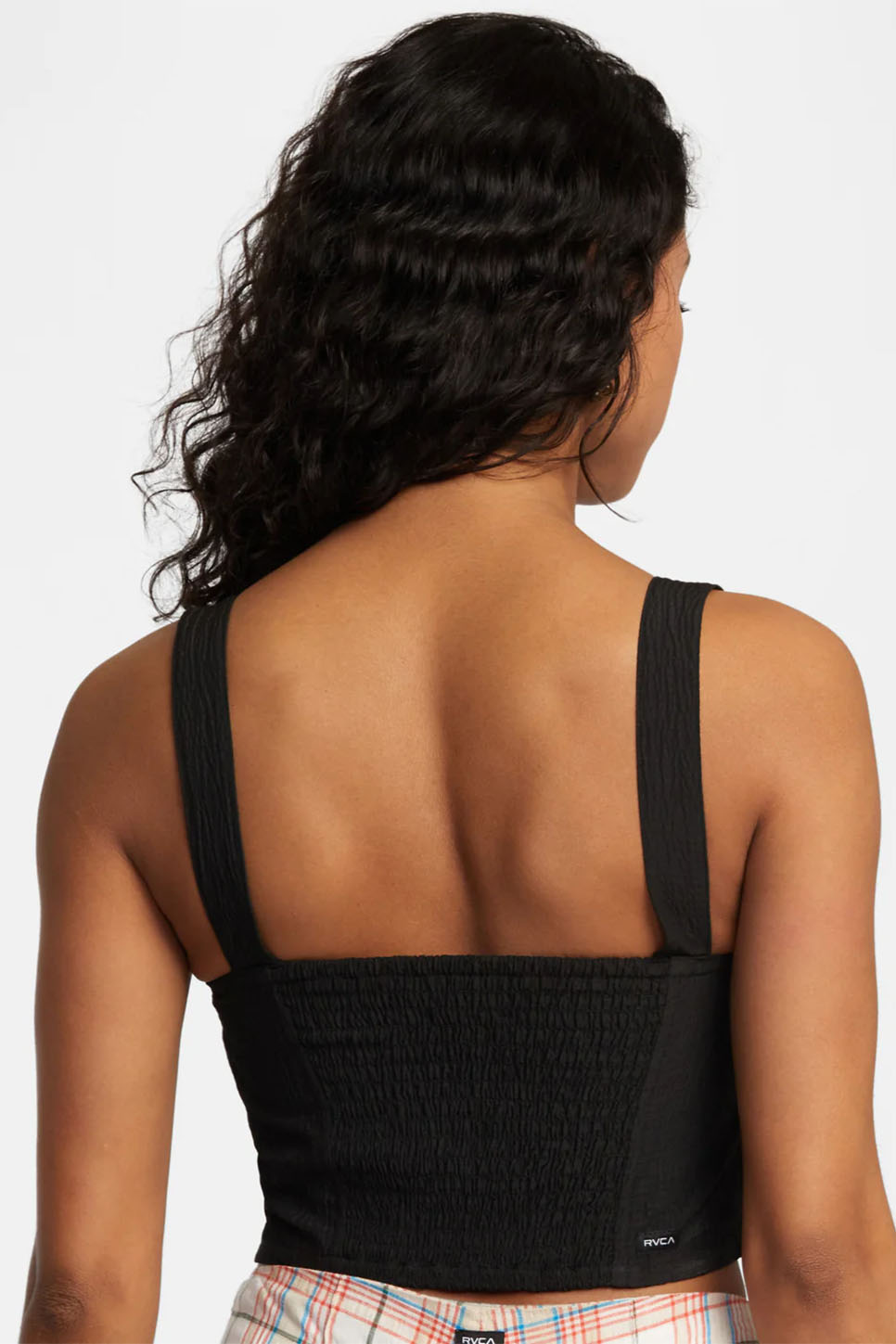 RVCA - Bella Tank Smocked - Black - Back