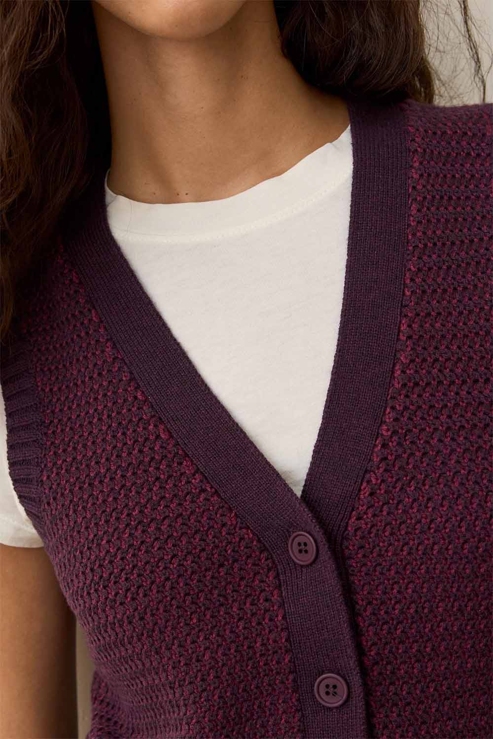 ROBIN TEXTURED SWEATER VEST