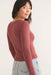 Marine Layer - Lexi Rib Sun-In Scoop Tee - Deep Clay - Back