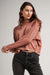 Richer Poorer - Relaxed Crop LS Tee - Russet - Front