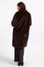 Sage the Label - Shyloh Fur Coat - Oak - Back