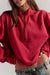 Free People - Celeste Quarter Zip - Salsa - Detail