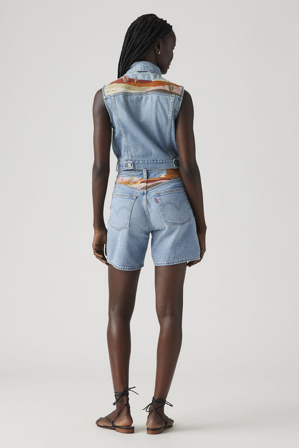 Levis - 501 Mid Thigh Short - Desert Utopia - Back
