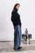 Jiji Jerry Sweater in Bleu Nuit — Side view