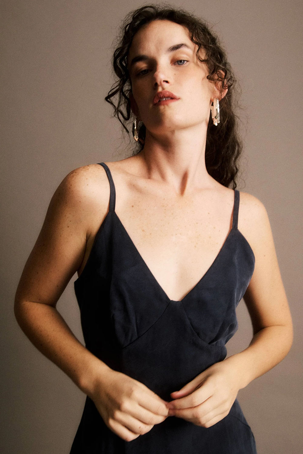 jiji arnaud dress bleu nuit detail