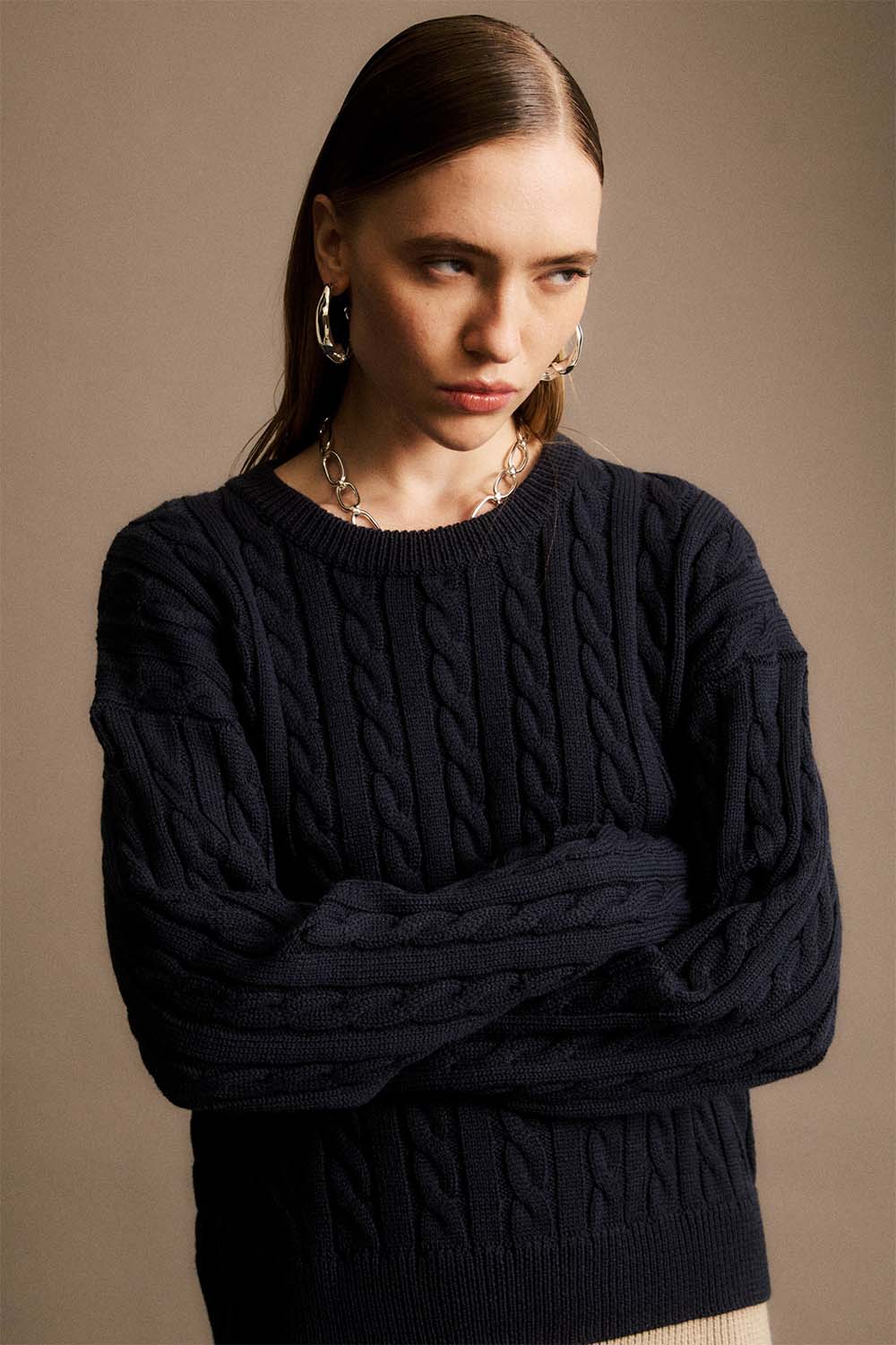 Jiji - Peggie Sweater - Bleu Marine