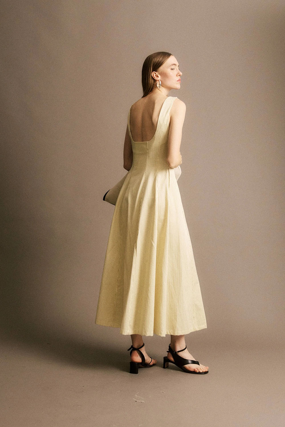 jiji victor dress creme back