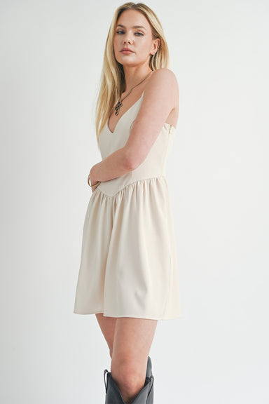 Sage the Label - Lend Love Corset Mini Dress - Ivory - Side