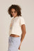 Roark - Nature Cropped Boxy - Eggshell - Side