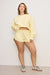 Good American - Terry Cropped Crewneck - Light Ray - Plus