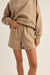 Rhythm - Logo Fleece Short - Taupe - Front