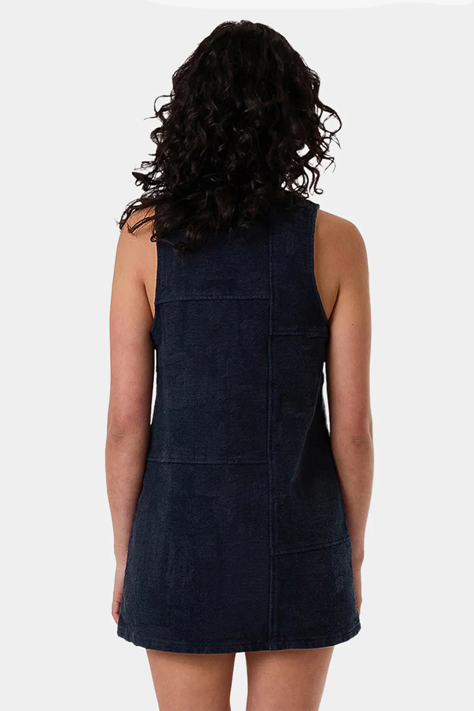 Thrills - Blends Jacquard Kai Dress - Indigo Overdye - Back