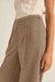 Rhythm - Whitehaven Wide Leg Pant - Chocolate - Detail