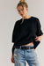 Free People - Margot Sweater Tee - Black - Front